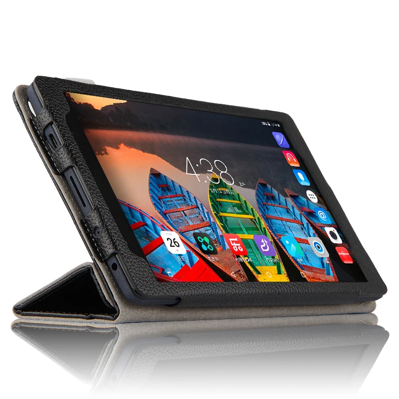 Case Cowhide For Lenovo Tab 3 8 Plus P8 TB-8703F TB-8703N Smart Cover Genuine Leather Tablets Protective Protector