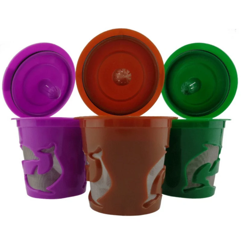 

1PC Reusable Refillable Coffee Capsule With Spoon Plastic Coffee Filter Pod For Nespresso Machine Refill Coffee Capsule Filter