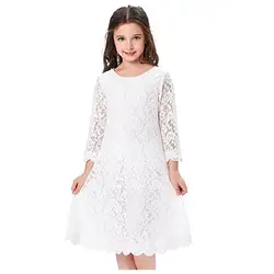 TBwish/Мода 2017 г., летнее стильное детское повседневное кружевное платье для девочек, детские платья принцессы для девочек, одежда для