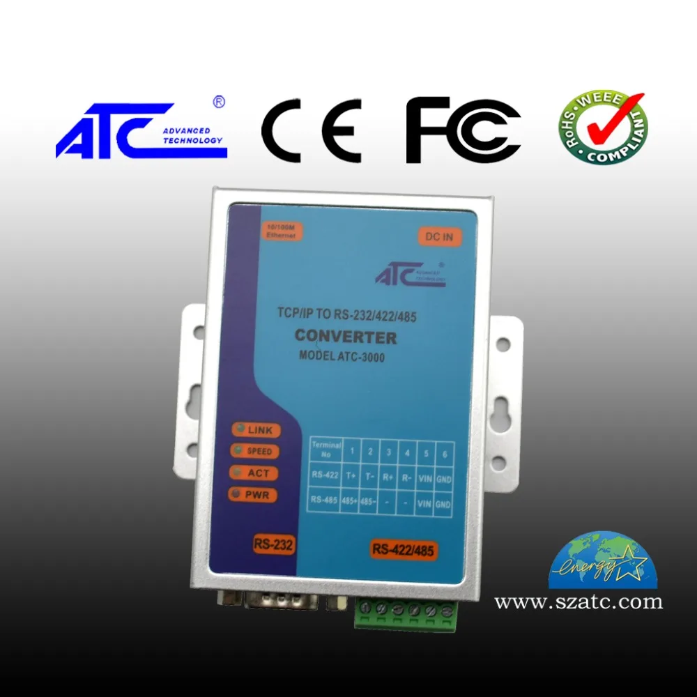 Последовательный Oral сервер RS232 к Ethernet RS485/422 Сетевая связь конвертер ATC 3000|Крышки