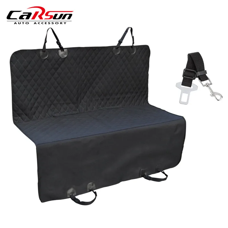 

Dog Cat Car Seat Cover Safety Pet Waterproof Hammock Blanket Cover Mat Travel With free pet seat belt