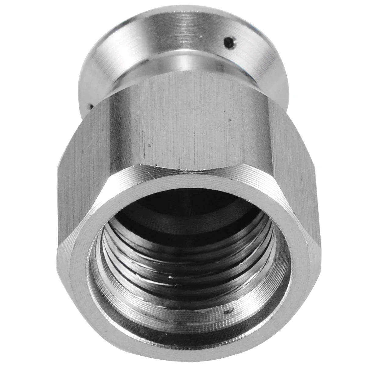 Mayitr 1/4" High Pressure Washer Drain Hose Nozzle Sewer Cleaning Jetter Stainless Steel Cleaning Nozzles Tools