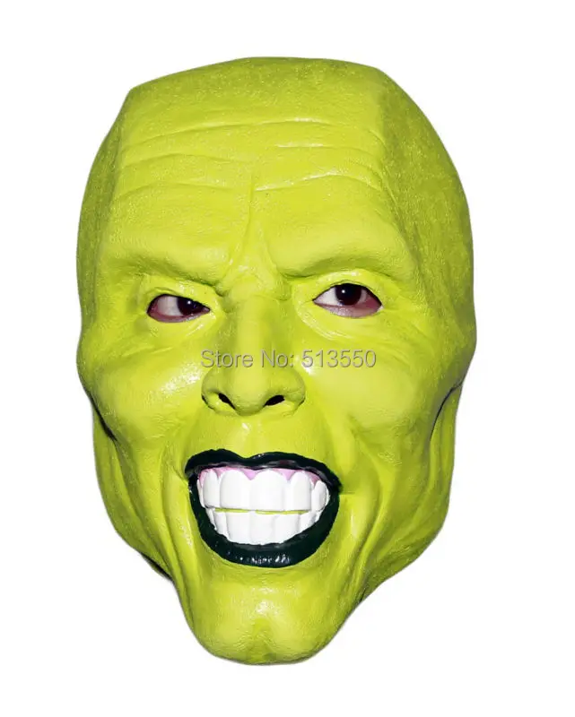 

Details Loki Latex Mask Jim Carrey for Halloween Costume Cosplay