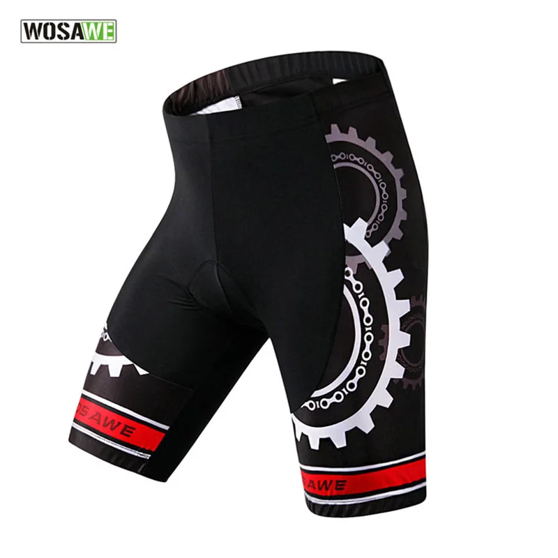 WOSAWE High Quality Gel Pad Bike Shorts Sweat absorption Cycling Shorts