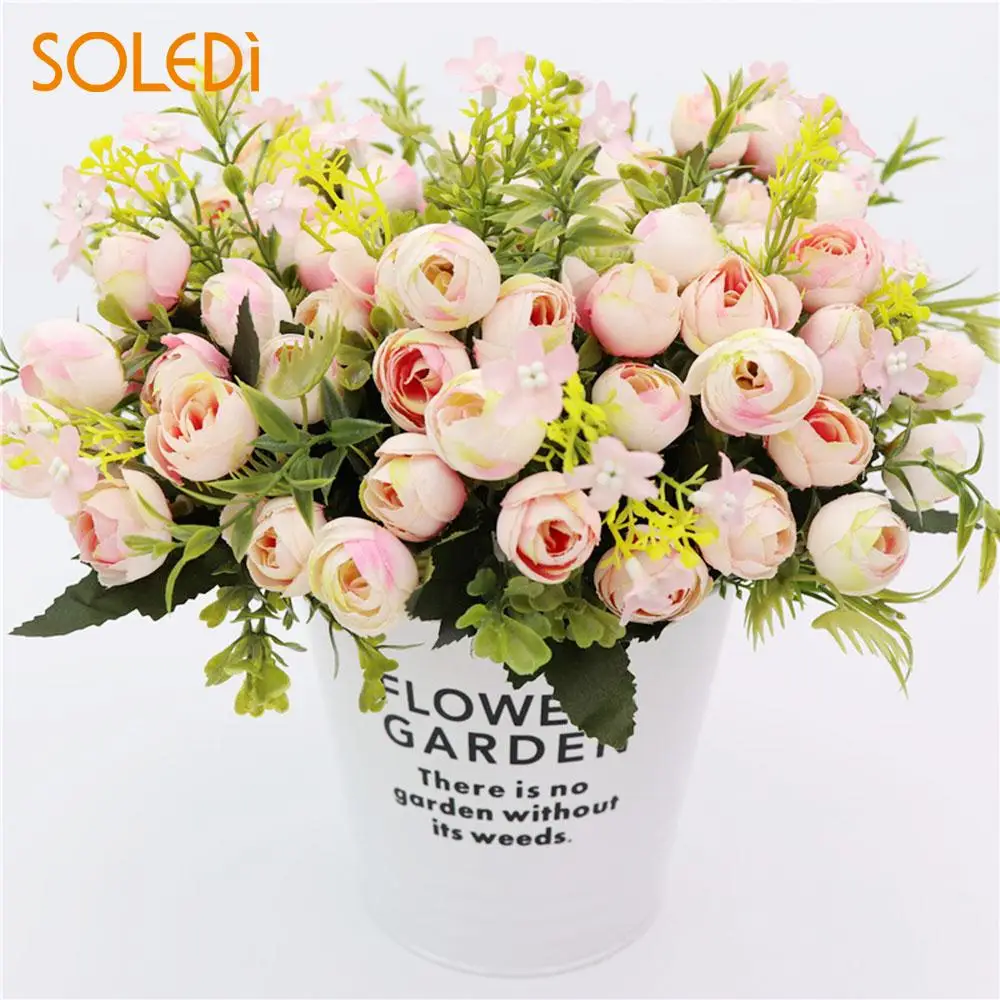 

Plant Faux Floral Decor Gift Bud Artificial Rose Emulational Flower