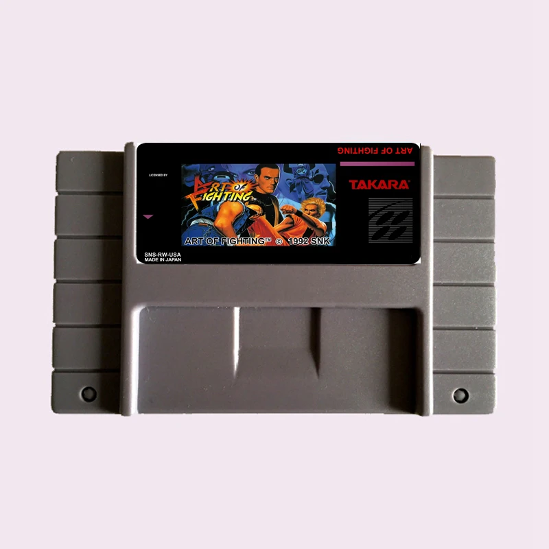 Высококачественная 16-битная игровая карта Art of Fighting NTSC Big Gray для игровой версии