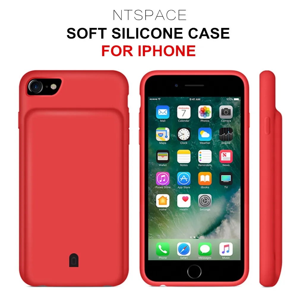 

Battery Charger Case For iPhone 7 8 6 6S Plus External Backup Power Bank Charge Cover For iPhone 8 7 Plus 6S 6 Plus Battery Case