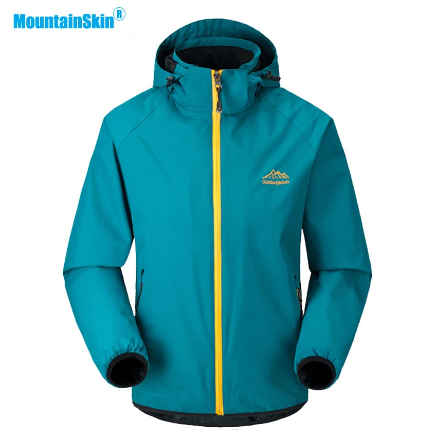 

Mountainskin Men Autumn Waterproof Jacket Hooded Windbreakers Outdoor Sports Hiking Camping Fishing Trekking Brand Coat MA199