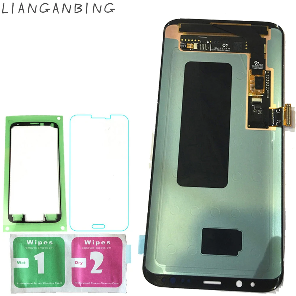 

New Super AMOLED LCD Display 100% Tested Working Touch Screen Assembly For Samsung Galaxy S8 Plus G955 G955F G955A G955T lcd