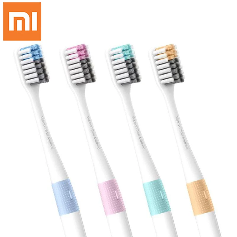 

Original Xiaomi DOCTOR B Toothbrushs 4pcs Deep Cleaning Toothbrush Including Travel Box For Adult Teeth Cleaning Oral Care