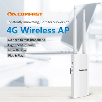 

Comfast CF-E5 High Speed Outdoor 2.4G LTE Wireless AP Wifi Router EU/US plug and play 4G SIM card Portable