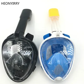 HEONYIRRY 2018 Underwater Scuba Anti Fog Full Face Snorkeling For Gopro Accessories