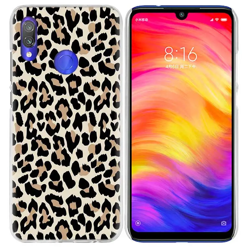 Чехол с принтом тигра и леопарда для Xiao mi Red mi Note 7 K20 6 6A Pro 7S 7A 8T S2 5 mi Note10 Play A1 A2 8 lite F1 жесткий чехол для телефона из ПК - Цвет: 02