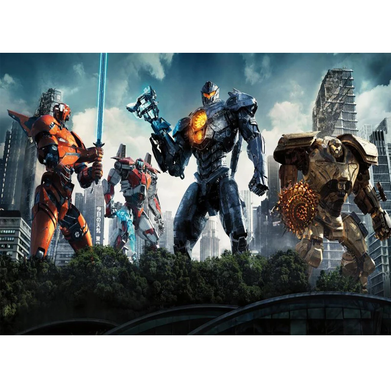 

custom photo 5d DIY Diamond Painting"Pacific Rim - Mech Warrior"Full Cross Stitch Mosaic 5D Diamond Embroidery Y0750