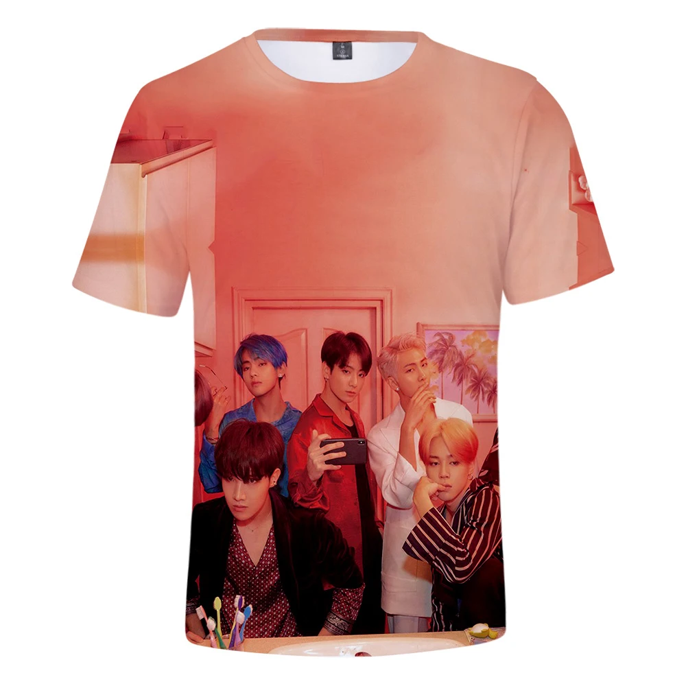 

MAP OF THE SOUL 3D Print T-Shirt Hip Hop Popular Basic Sports O-neck Cool Summer Hip Hop High Street Short Sleeve