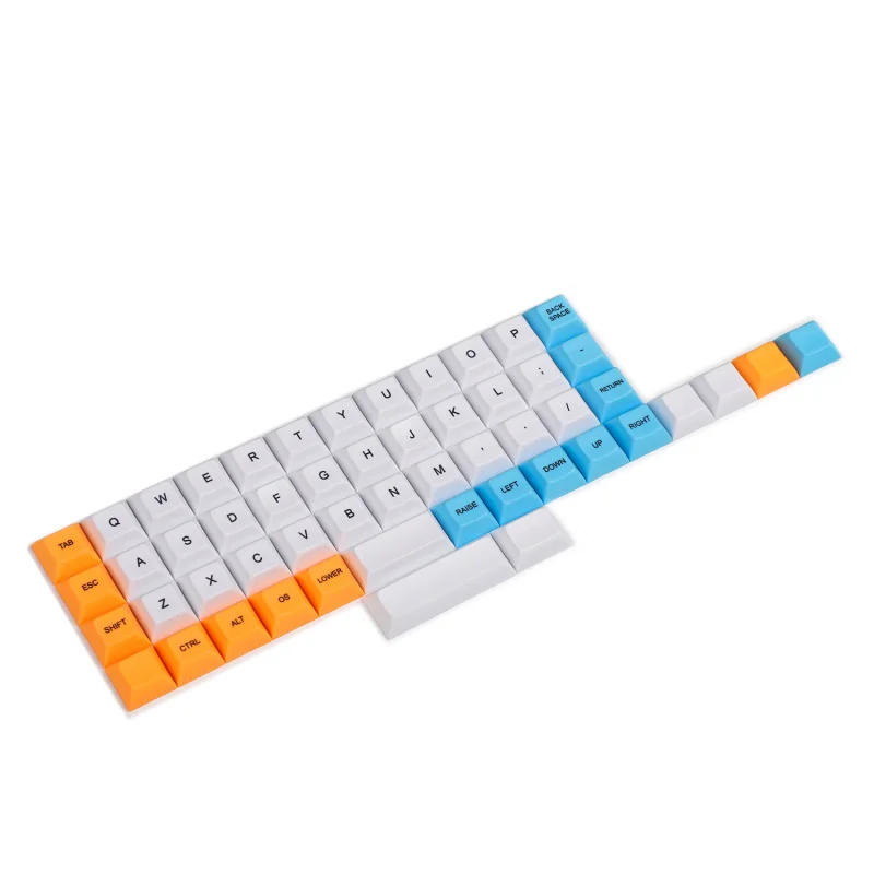 YMDK Dye Sub 1,4 мм PBT DSA Keycap для MX переключатели клавиатуры планка AMJ40 Niu40 - Цвет: Color 1