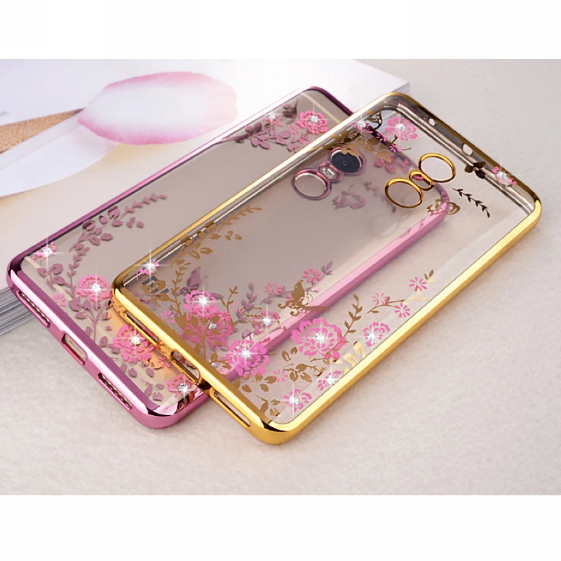 

Secret Garden Plating Soft TPU Protective Case Cover For Xiaomi Redmi A2 Lite Note 4 4X 5 4A 5 5A plus S2 5X A2 6X 6 pro Fundas