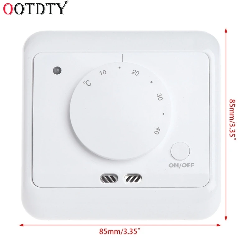 OOTDTY термостат обогрева пола 16A Цифровой комнатный термостат 230VAC 50/60Hz механическая система напольного отопления Температура контроллер