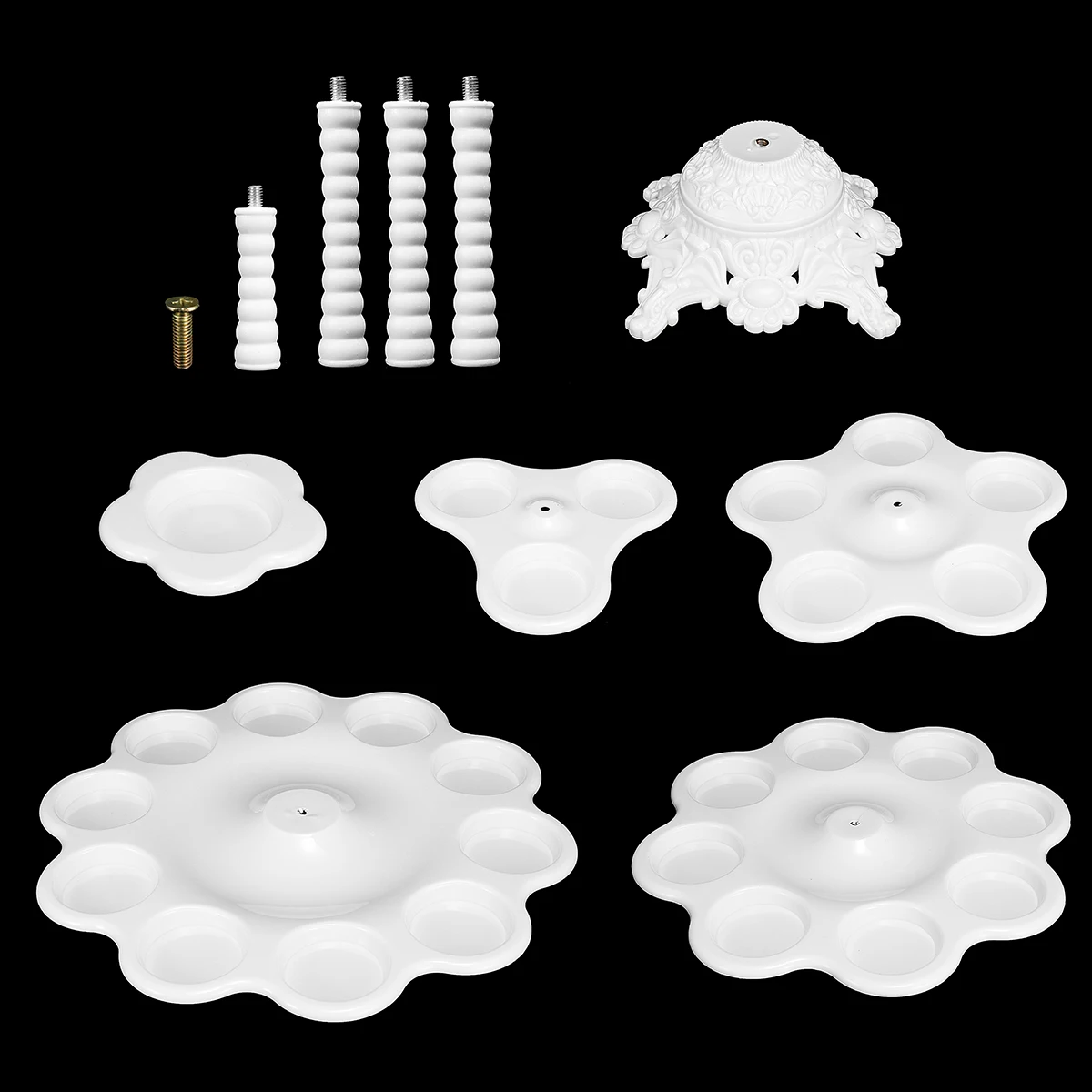  5 Tier Cupcake Cake Stand Wedding Cake Display Stand Decor Dessert Holder for Wedding Birthday Part