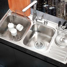 900*460*210 мм) 304 кухонная раковина из нержавеющей стали матовая Тройная чаша с подпорным креплением кухонные мойки с краном сливной раковиной в сборе