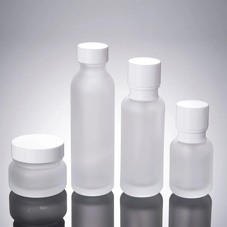 Download 50ml 110ml 150ml matte glass lotion bottle ,press pump ... Yellowimages Mockups