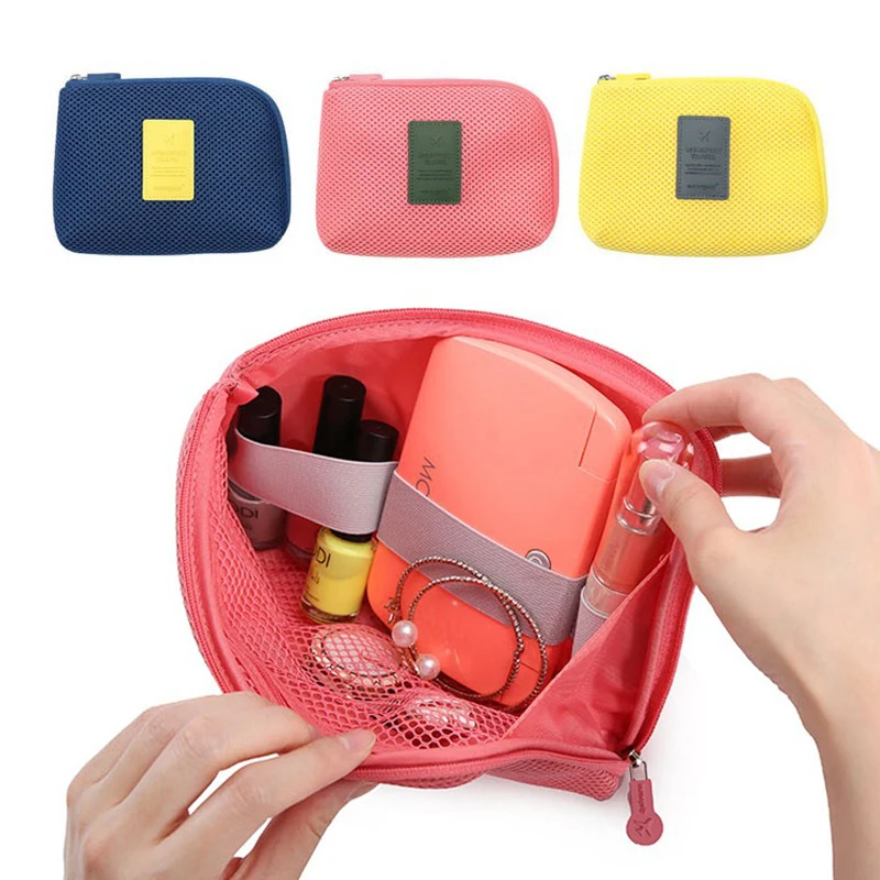 

Portable Storage Bag Case Digital Gadget Devices USB Cable Earphone Pen Travel Cosmetic Insert Organizer System Kit 8G0018