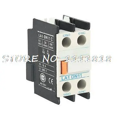 

LADN11C Front Mounted 2 Pole 1NO 1NC Auxiliary Contact Block 690V 10A