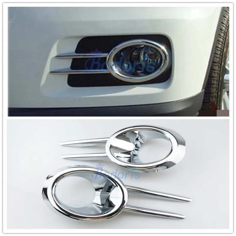 

Chrome Car Styling Front And Rear Fog Lamp Cover Light Overlay 2009 2010 2011 2012 For Volkswagen VW Tiguan Accessories