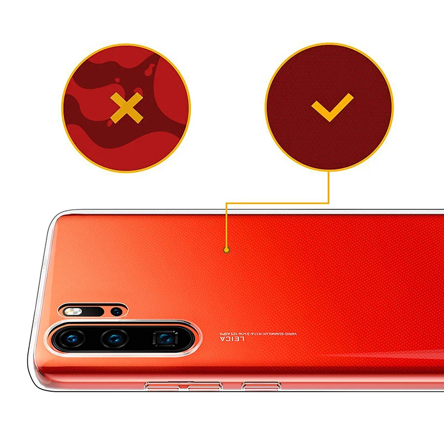 Прозрачный чехол для huawei P30 Pro высококачественный мягкий силиконовый телефона из