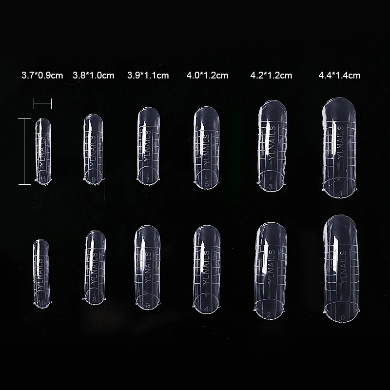 100/120 шт. Быстрая разборная форма наконечники для наращивания пальцев двойные формы для ногтей строительный УФ-гель для наращивания полный наконечник поли УФ Гелевые инструменты для ногтей