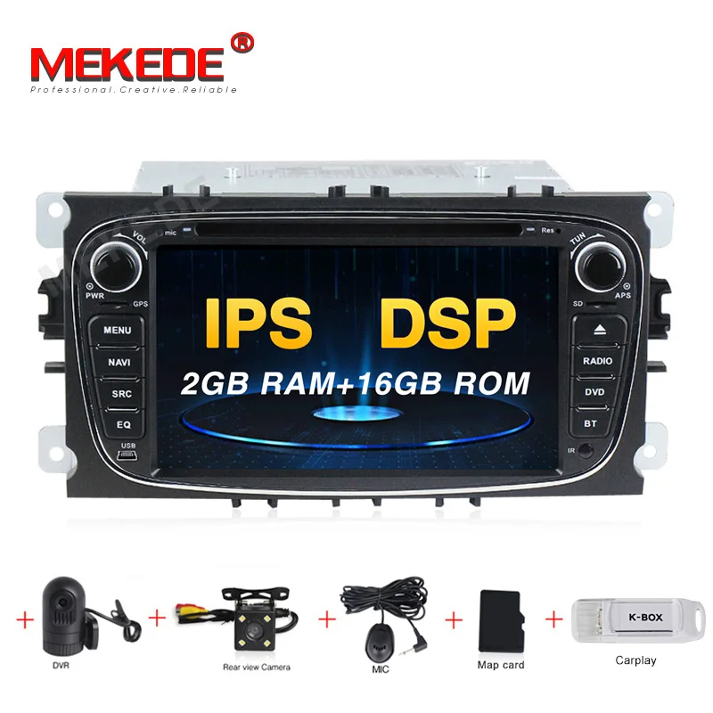 

MEKEDE 2 Din Car Radio Android 9 For FORD/Focus/S-MAX/Mondeo/C-MAX/Galaxy Car Multimedia Video DVD Player GPS USB DVR WIFI FM/AM