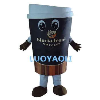 

High Quality Coffee Cup Adult Plush Mascot Costume For Festive & Party Supplies Disfraces Fancy Dress Anime Cosplay