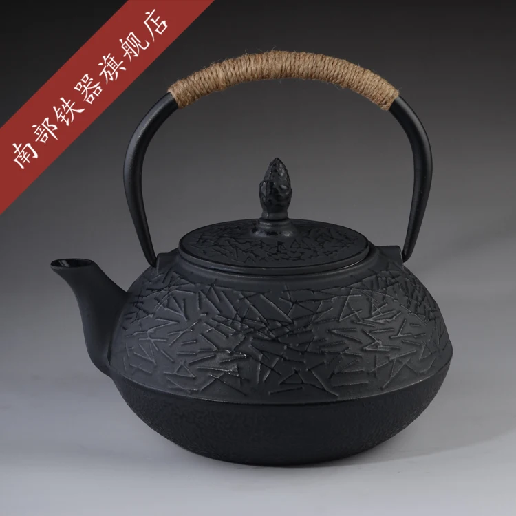 Cast Iron Tea Pot Set Japanese Teapot Tetsubin Kettle Drinkware 900ml Kung Fu Tools Stainless Steel Strainer Teakettle Genuine
