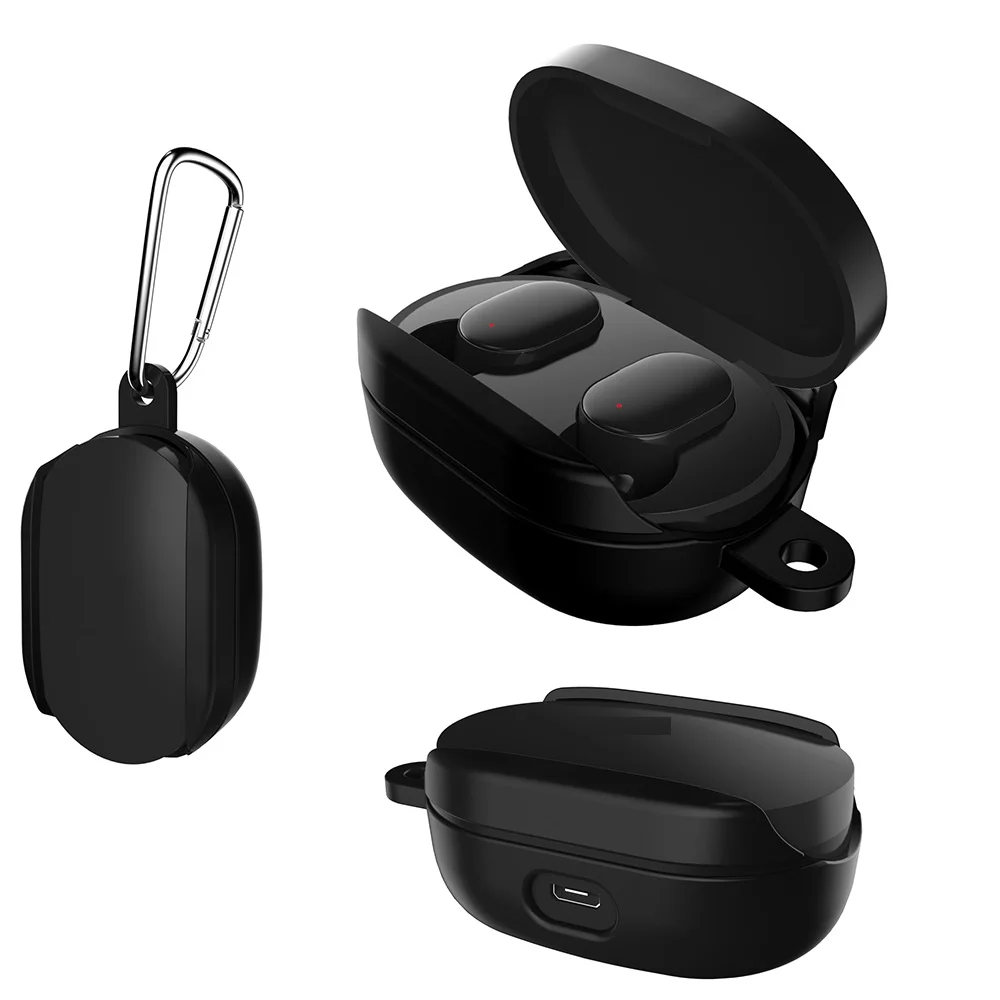 

Soft Silicone Protective Case for Xiaomi Redmi Airdots TWS Bluetooth Earphone Accessories For AirDots Charing Box Cover