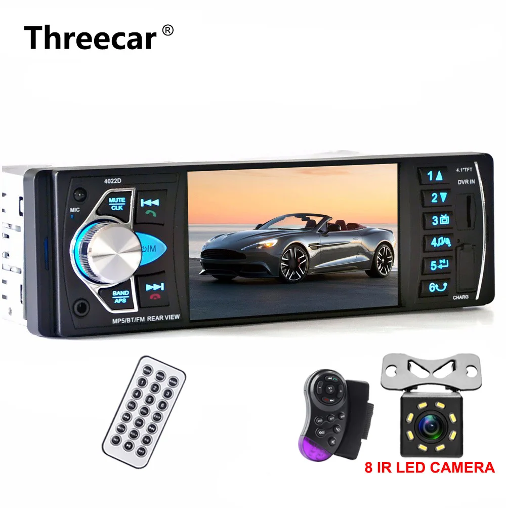 

one din Car Multimedia MP5 Video Player Auto Radio Audio Stereo Rear View Camera FM Bluetooth Support Steering-Wheel Control