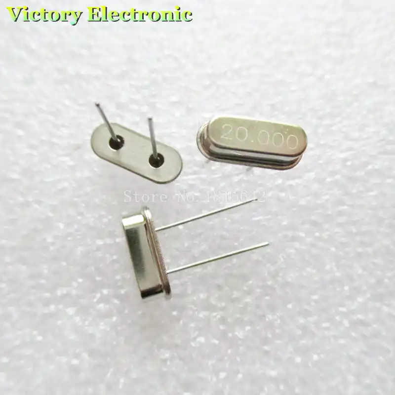 5PCS HC-49U DIP2 Passive Quartz Crystal Oscillator 25M Resonators 25MHZ