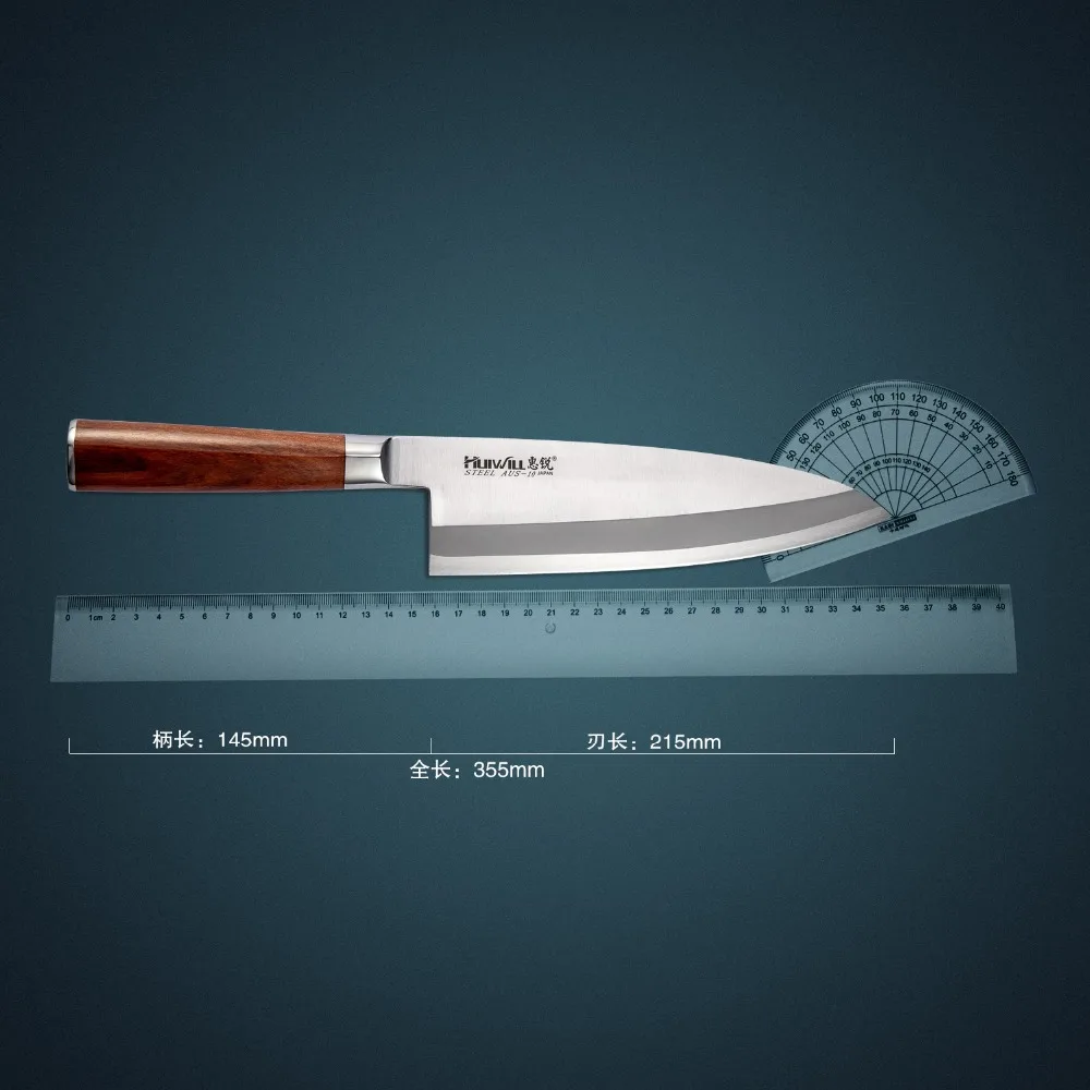 Роскошный профессиональный нож Деба, нож для рыбы, японский сашими, нож для суши, лосося, говядины, нож для приготовления пищи, Кливер, ножи