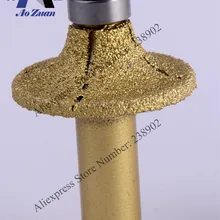 1-1/" 38 мм вакуумная пайка алмазное профильное колесо маршрутизатор бит BULLNOSER12 для стекла, металла, леса, камня, драгоценных камней, ракушек