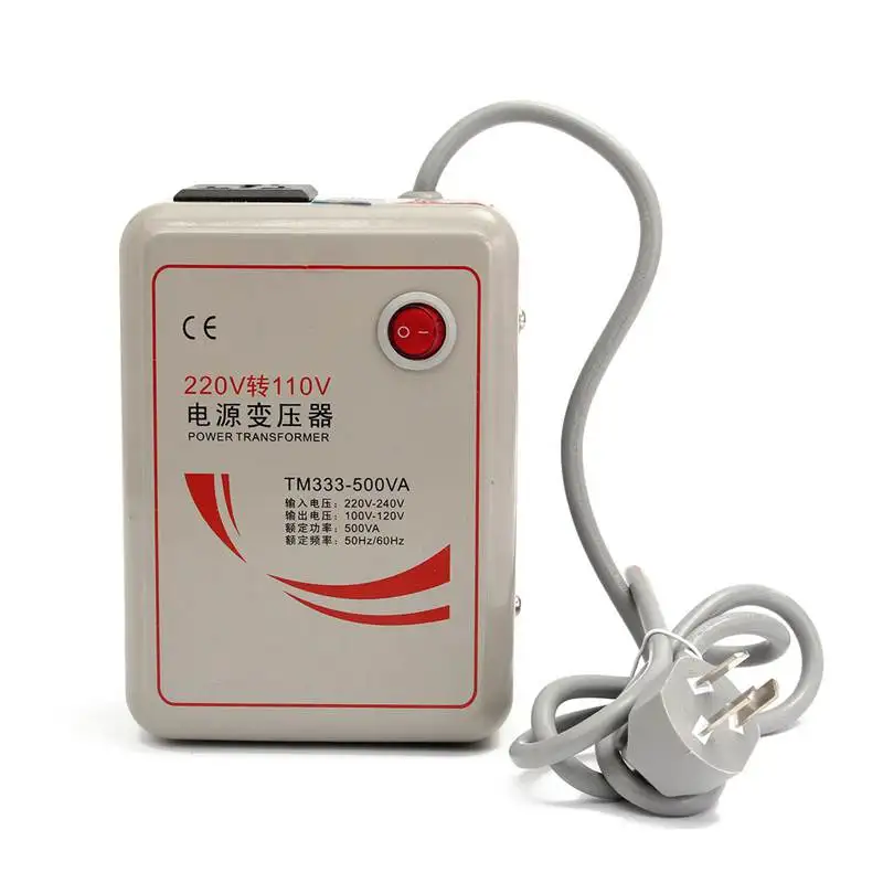 

500W Voltage Converter 220V To 110V Step Down Voltage Converter Transformer Adapter 50-60Hz Iron Device
