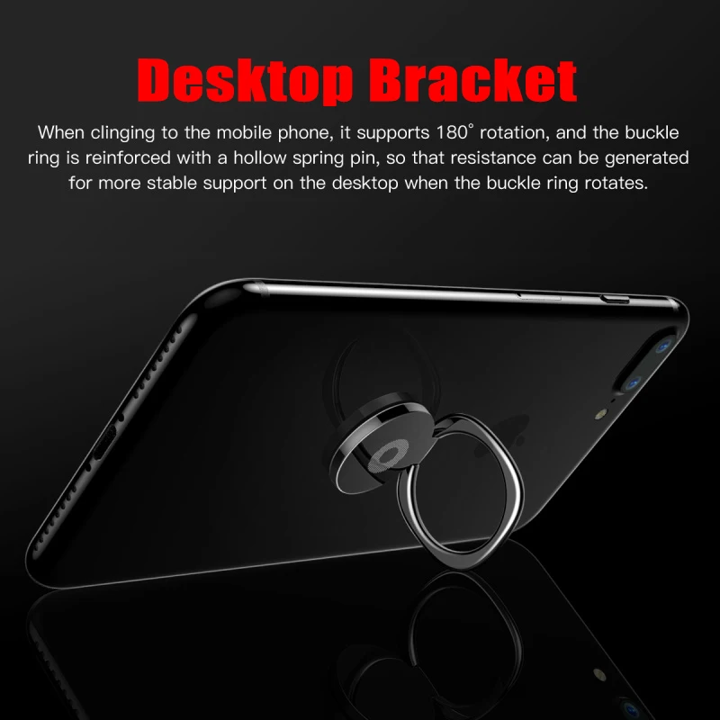 General Phone finger ring holder 360 Degree stand for Samsung Xiaomi iPhone X 7 6 55 5S plus Smartphone Tablet plain bague