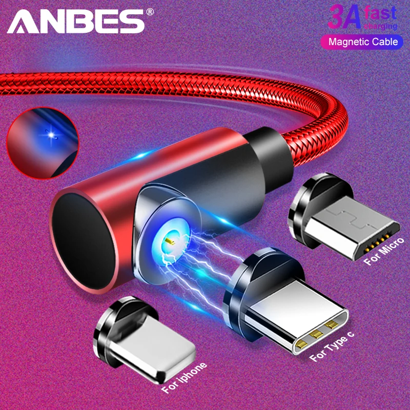

Fast Magnetic Cable 2A USB C Cable Micro USB Charger Charging Cable For iPhone XS X XR 8 7 Samsung S8 Xiaomi Type C Cable
