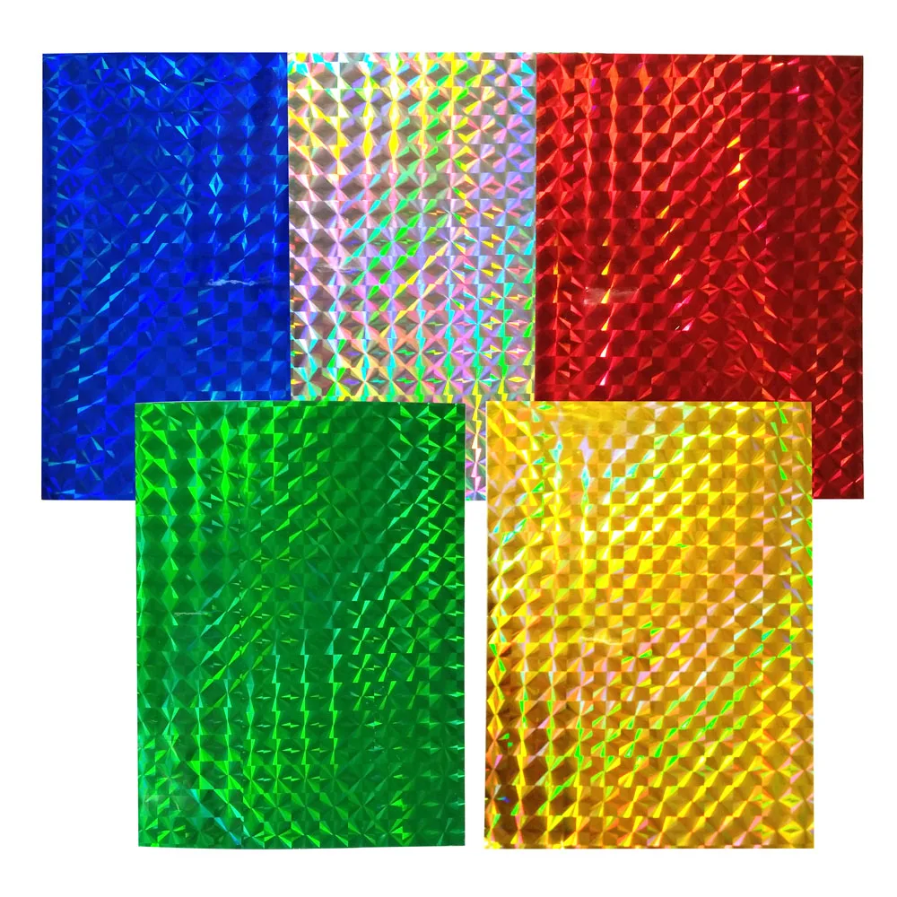 Shaddock Fishing 5 шт. смешанные цвета Голографическая клейкая пленка вспышка лента для изготовления приманки Связывание Металические жесткие приманки стикер