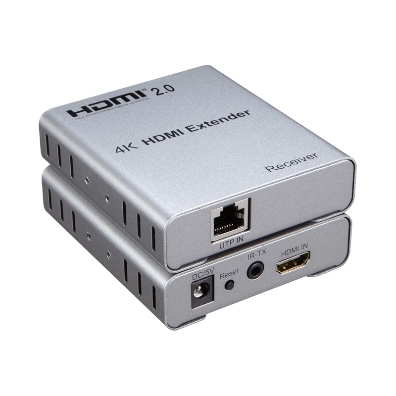 

50M HDMI 2.0 Extender HDMI Extender via CAT6 cable Support 4Kx2K HDMI Transmitter and Receiver for HDTV DVD PC