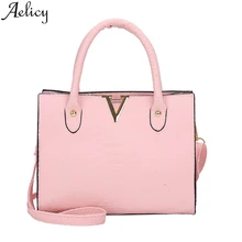 Aelicy популярные модные женские сумки через плечо из кожи аллигатора на молнии женские сумки-мессенджеры женские сумки