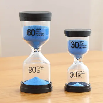 

New style 45/60 minute hourglass timer, large round glass timing hourglass