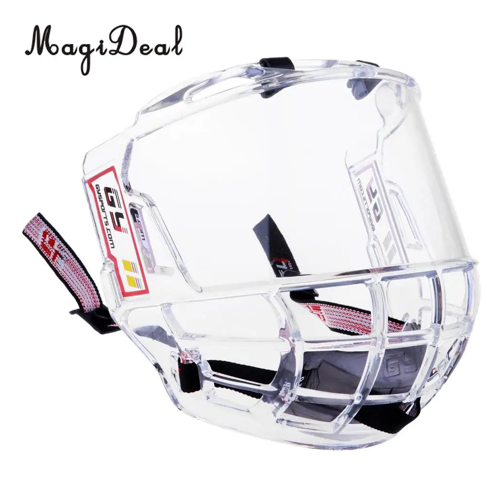 

MagiDeal Anti-Fog Anti-Scratch Full Face Shield Visor Replacement with Screws Washers Accessories for Sports Ice Hockey Helmet