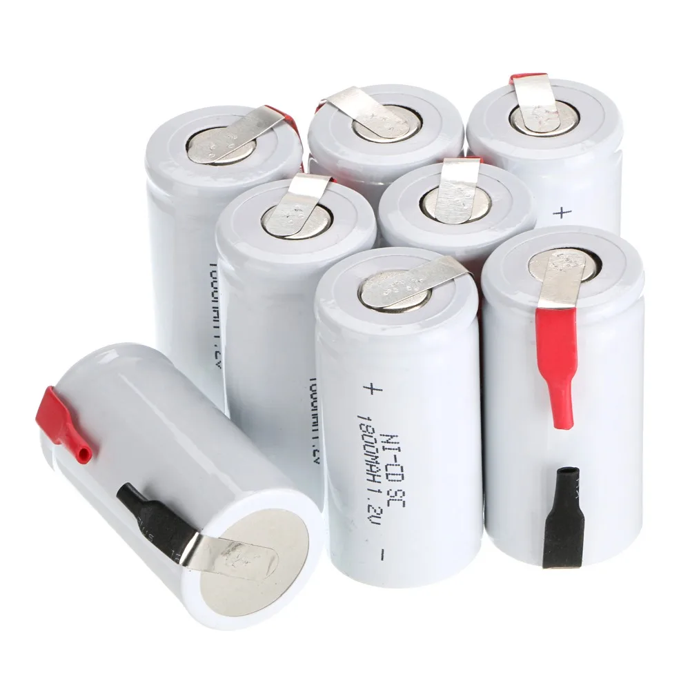 

Anmas Power 2-20Pcs Sub C SC 1.2V 1800mAh NiCd Rechargeable Batteries & Tab White