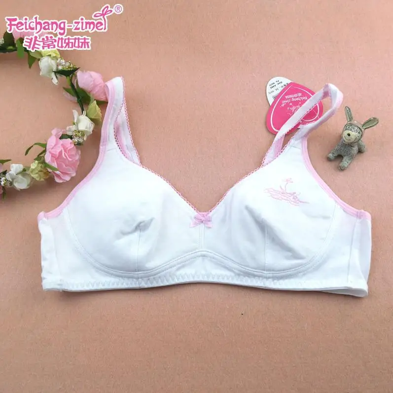 2015 Fashion Sister cotton training bras for 9 to 12 year old pubescent young girls N211cotton