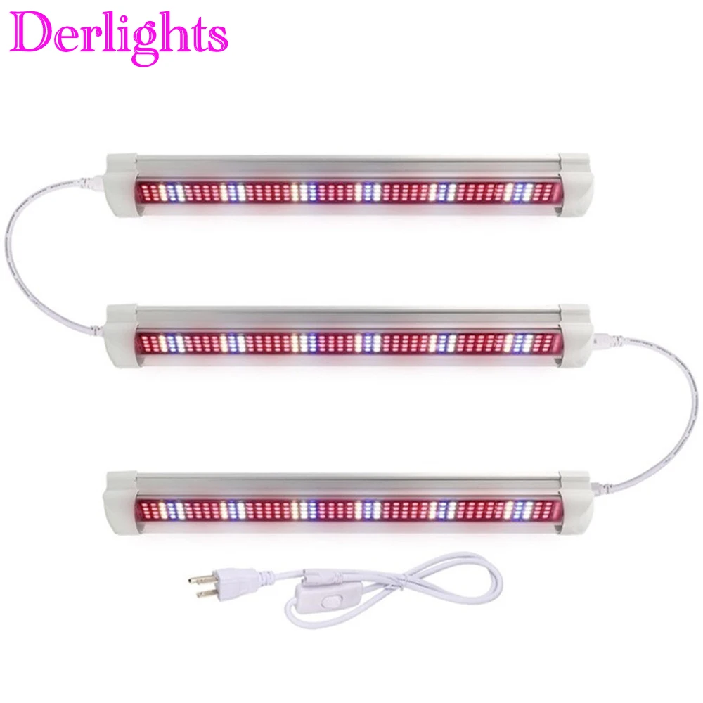 

3PCS T5 T8 Tube LED Grow Light Full Spectrum 30cm LED Grow Bars Indoor Hydroponic Greenhouse Grow Tent Growth Lamp for Plants