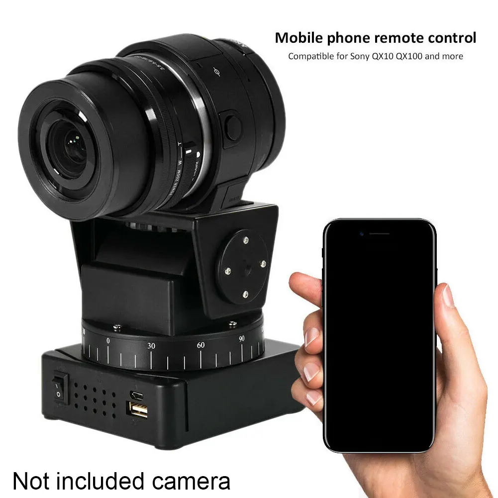 

Camcorders Accessories Outdoor Black Mobile Phone Remote Control Stand Tripod Camera Part Motorized Wireless Pan Tilt For YT-260